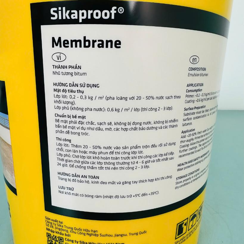 SikaProof® Membrane màng quét chống thấm sàn mái, sân thượng