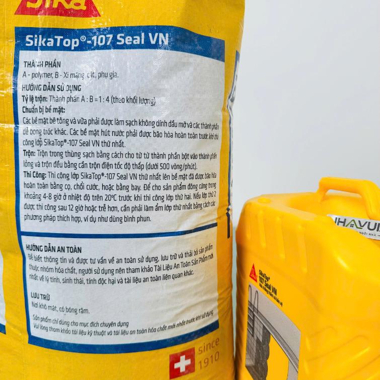 SikaTop®-107 Seal VN chống thấm nhà vệ sinh, ban công, sân thượng