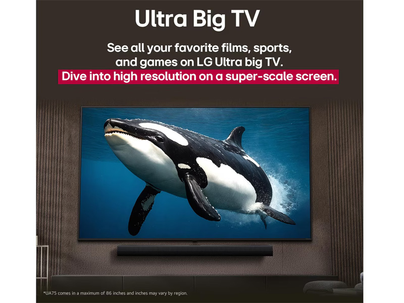 Smart Tivi LG AI 4K 75 inch 75UA8450PSA