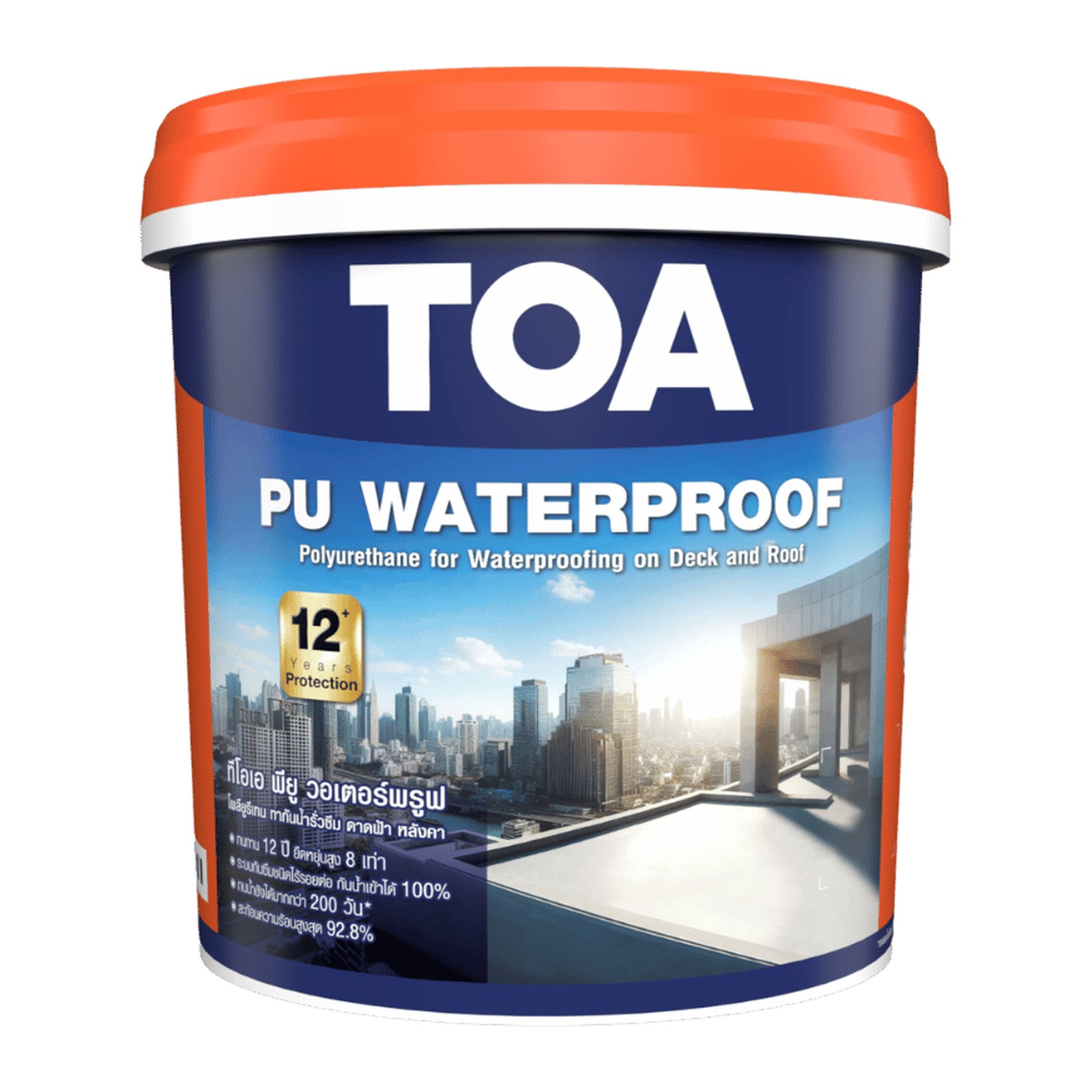 Sơn chống thấm gốc Polyurethane TOA PU Waterproof chính hãng – Thùng 4 kg, 20 kg