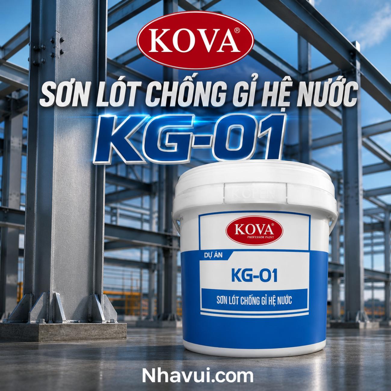 Sơn lót chống gỉ hệ nước KOVA KG-01
