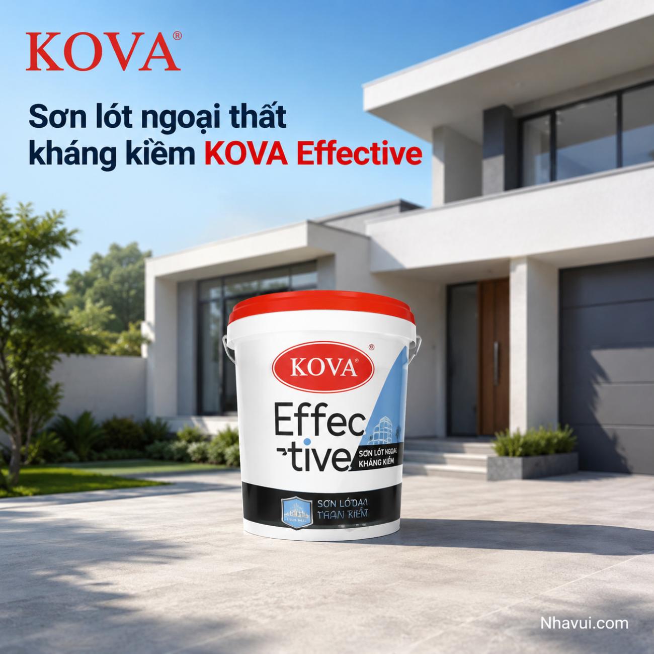 Sơn lót ngoại thất kháng kiềm KOVA Effective