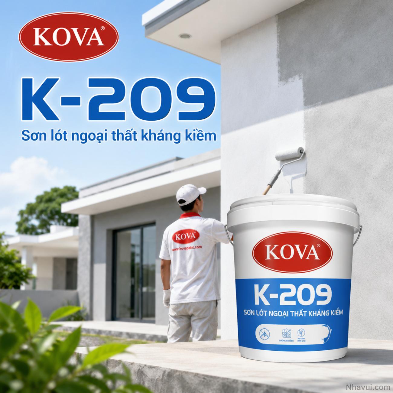 Sơn lót ngoại thất kháng kiềm KOVA K-209