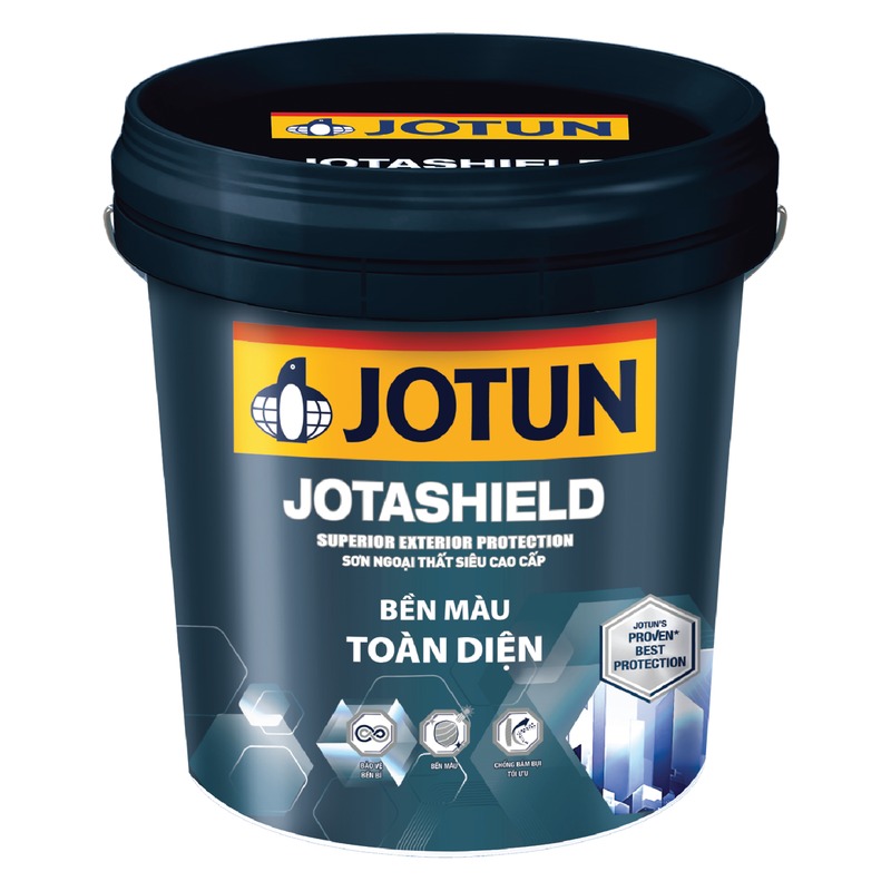 Sơn phủ ngoại thất Jotun Jotashield Bền Màu Toàn Diện chống bám bụi bóng
