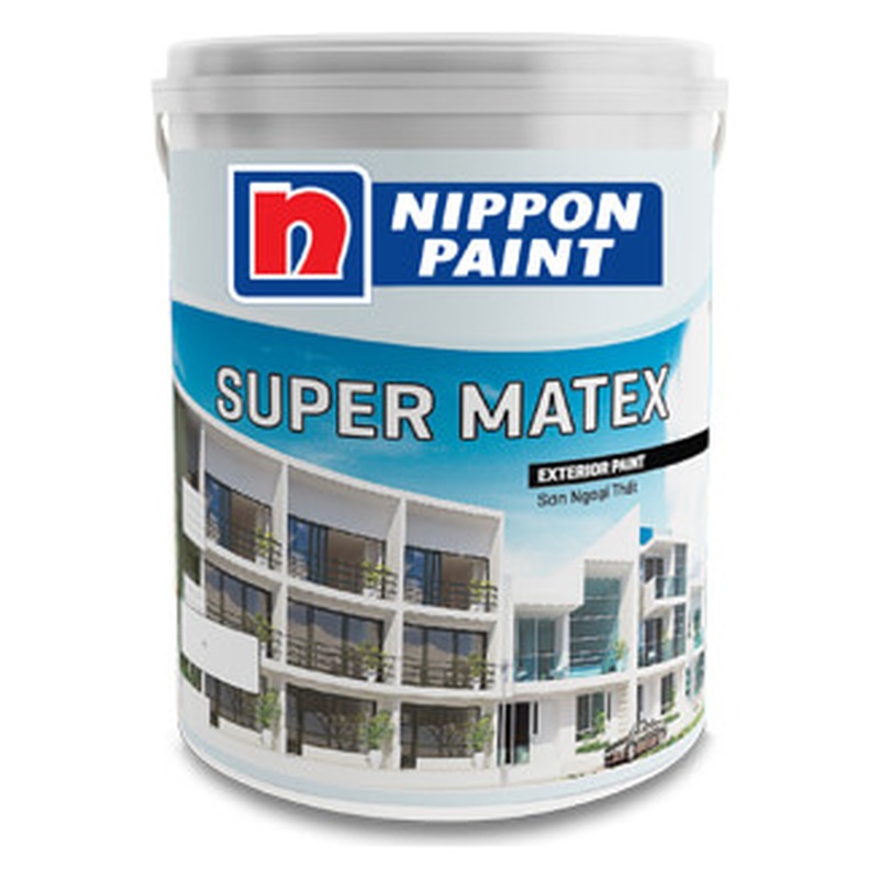 Sơn phủ ngoại thất Nippon Super Matex chống rêu mốc mờ