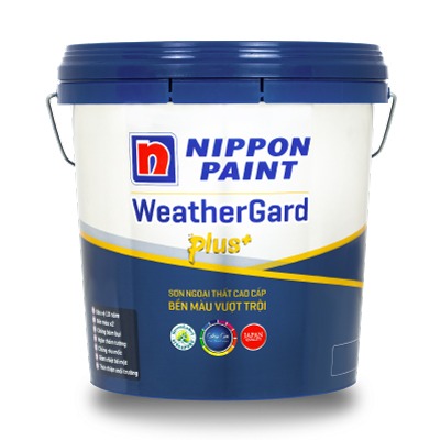 Sơn phủ ngoại thất Nippon WeatherGard Plus+ chống bám bụi bóng mờ