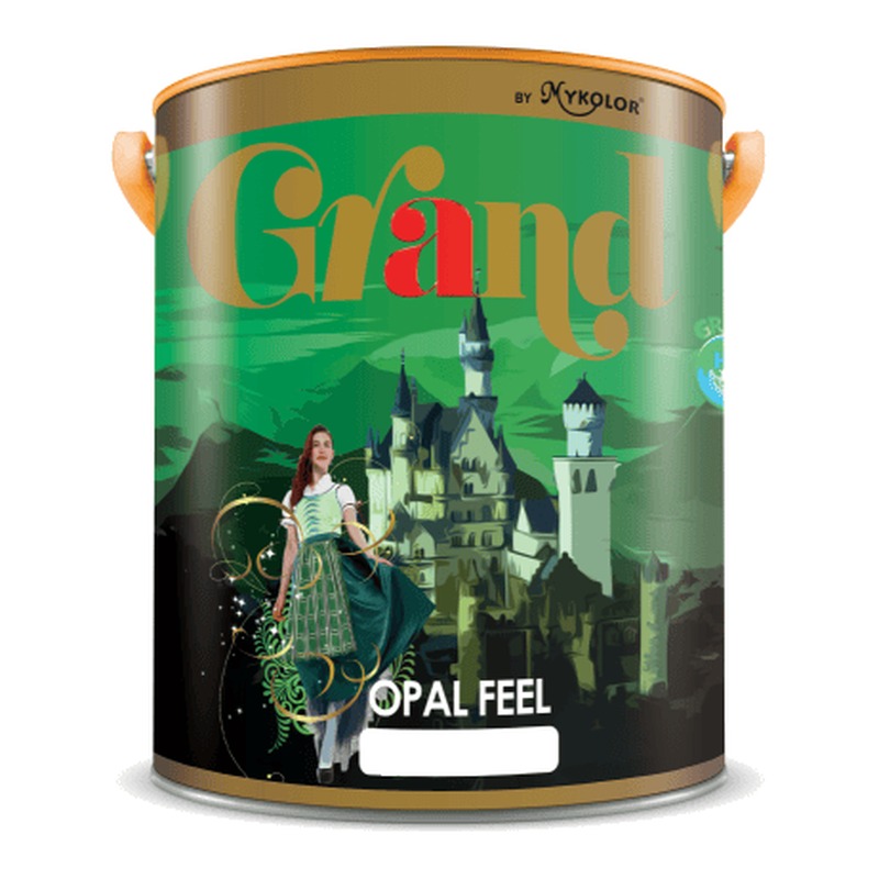 Sơn phủ nội thất Mykolor Grand Opal Feel bóng mờ chùi rửa tốt chống nấm mốc