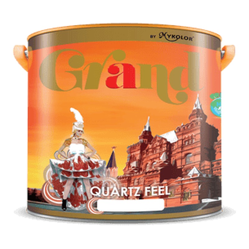 Sơn phủ nội thất Mykolor Grand Quartz Feel mờ mịn màng dễ lau chùi màu sắc sang trọng