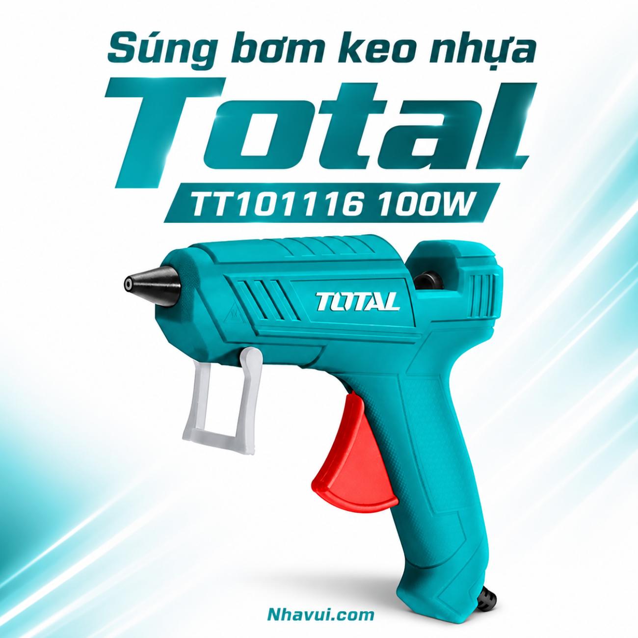 Súng bơm keo nhựa Total TT101116 100W