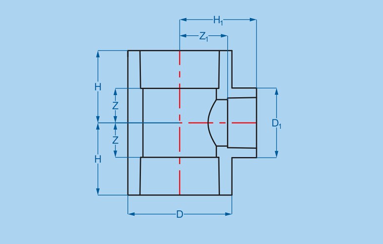 Tê rút (tê giảm) PP-R Bình Minh PN20 25x20, 32x25