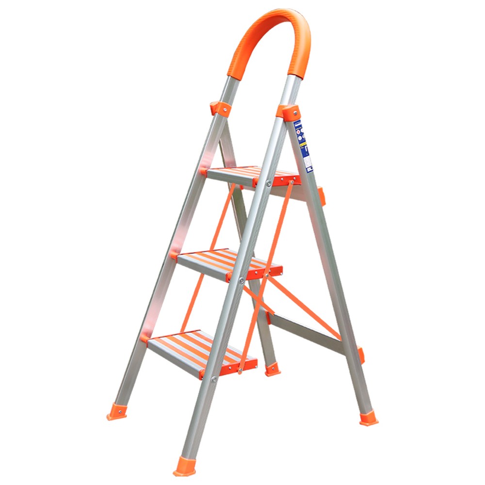 Thang ghế nhôm Nikawa NKA-03 3 bậc, tay vịn cao 118 cm