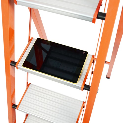 Thang ghế nhôm Nikawa NKS-04 4 bậc, tay vịn cao 134 cm