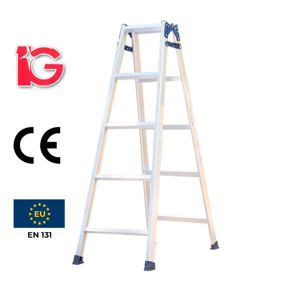 Thang nhôm chữ A IG WMT-05 2 × 5 bậc tải 100 kg