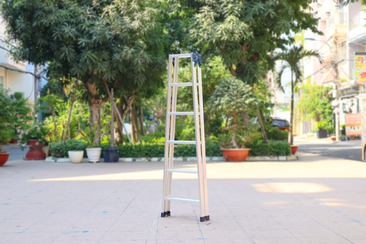 Thang nhôm chữ A IG WMT-06 2 × 6 bậc tải 100 kg