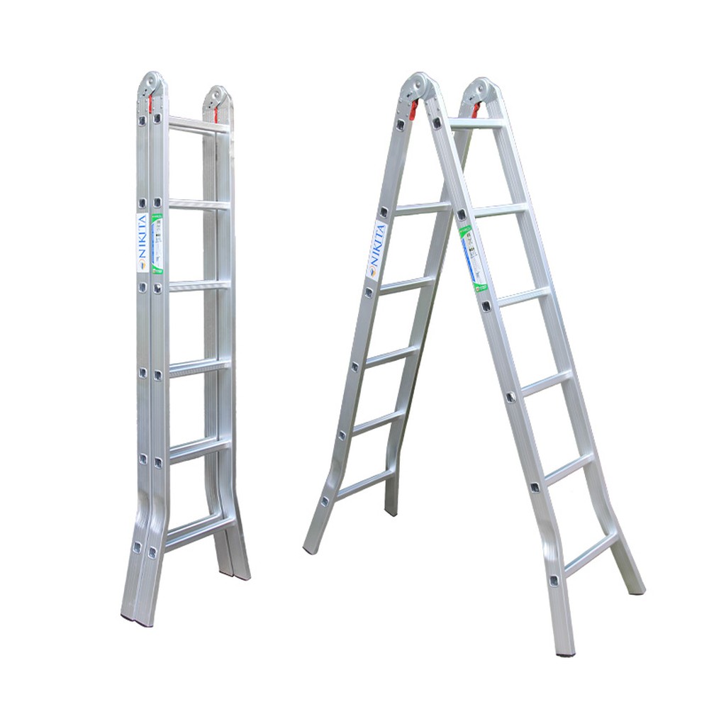 Thang nhôm chữ A khóa sập Nikita Nika-20 – chữ A 2 m, chữ I 4 m