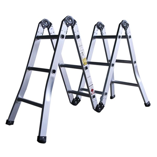 Thang nhôm gấp 4 khúc Boodoor GK20 chữ A 2 m, chữ I 4 m