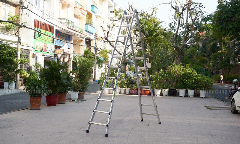 Thang nhôm gấp chữ A IG LS46 – 6/11 bậc, cao tối đa 3,23 m, tải 150 kg