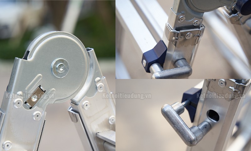 Thang nhôm gấp chữ A IG LS48 – 8/15 bậc, tải 150 kg, Hàn Quốc