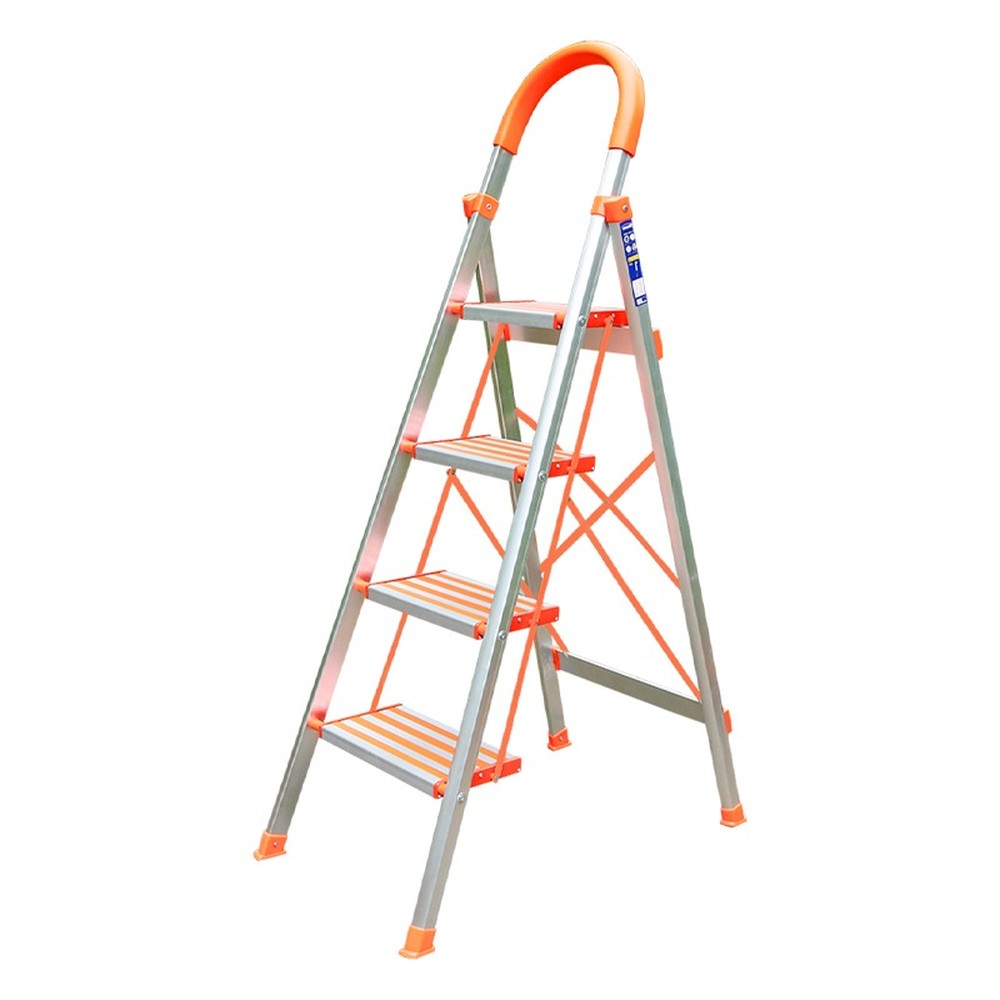 Thang nhôm ghế 4 bậc Nikawa NKA-04 – tay vịn 141 cm, tải 180 kg