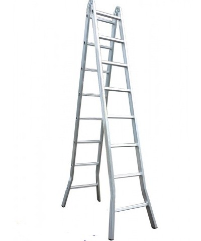 Thang nhôm khóa sập tự động Nikita Nika-30 chữ A 3 m, duỗi thẳng 6 m