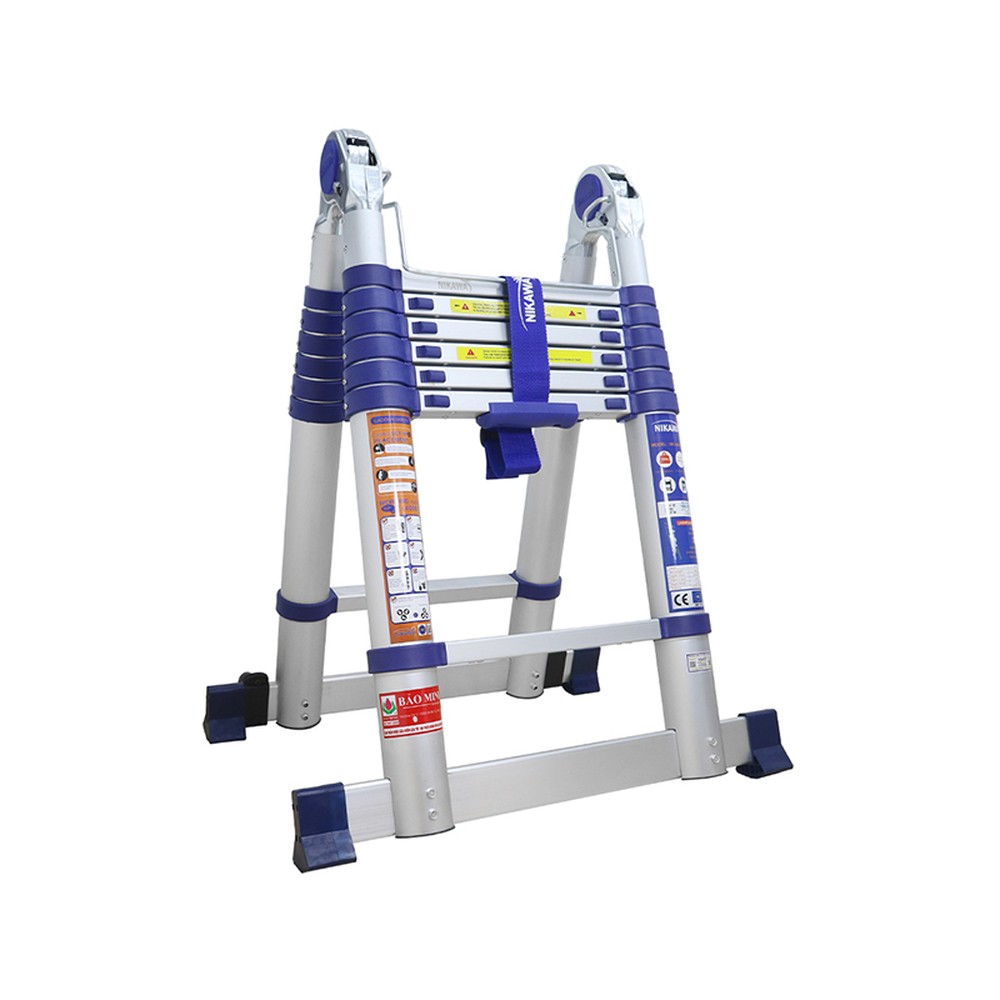 Thang nhôm rút chữ A Nikawa NK-44AI-PRI – chữ A 2,2 m, chữ I 4,4 m