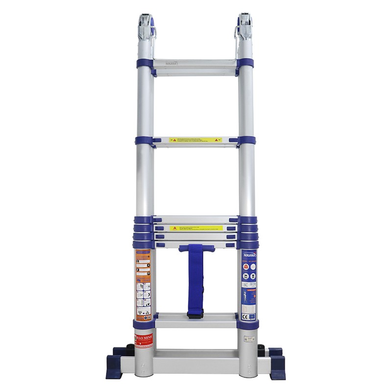 Thang nhôm rút chữ A Nikawa NK-44AI-PRI – chữ A 2,2 m, chữ I 4,4 m