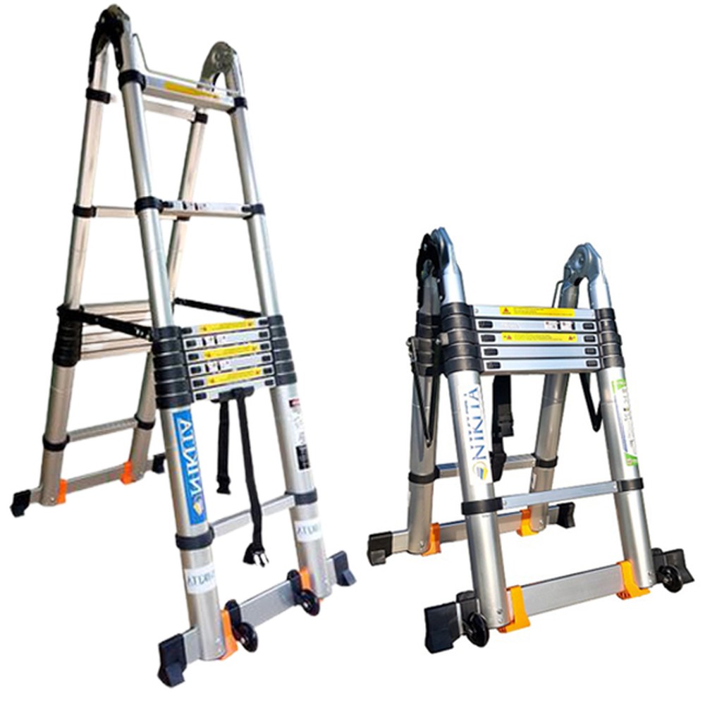 Thang nhôm rút chữ A Nikita NKT-AID50 chữ A 2,5 m, chữ I 5 m
