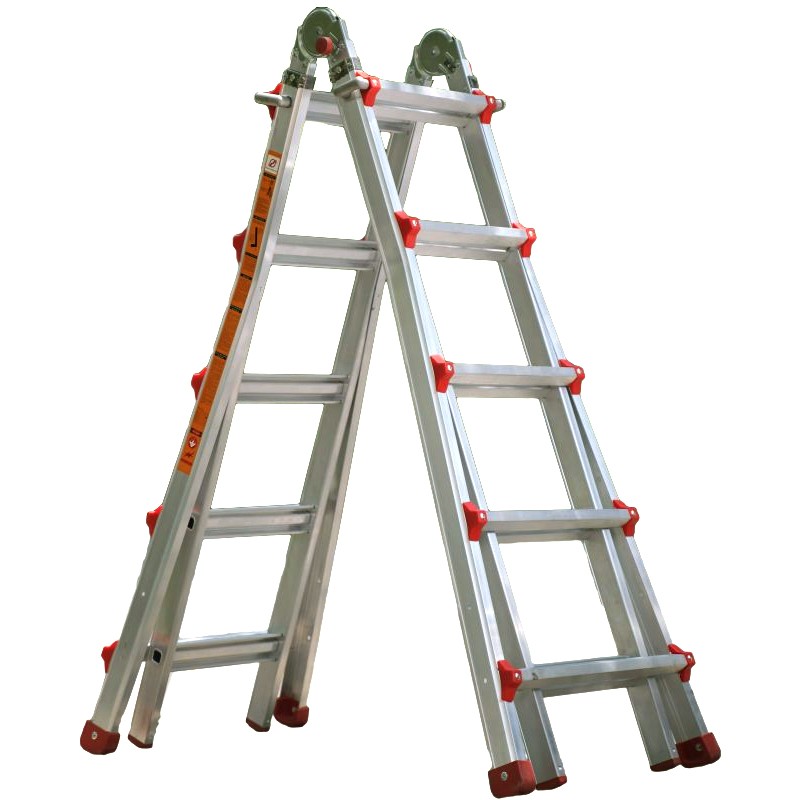 Thang nhôm rút đa năng Hyundai LS-45 – chữ A 1,6–2,7 m, chữ I 3,2–5,6 m