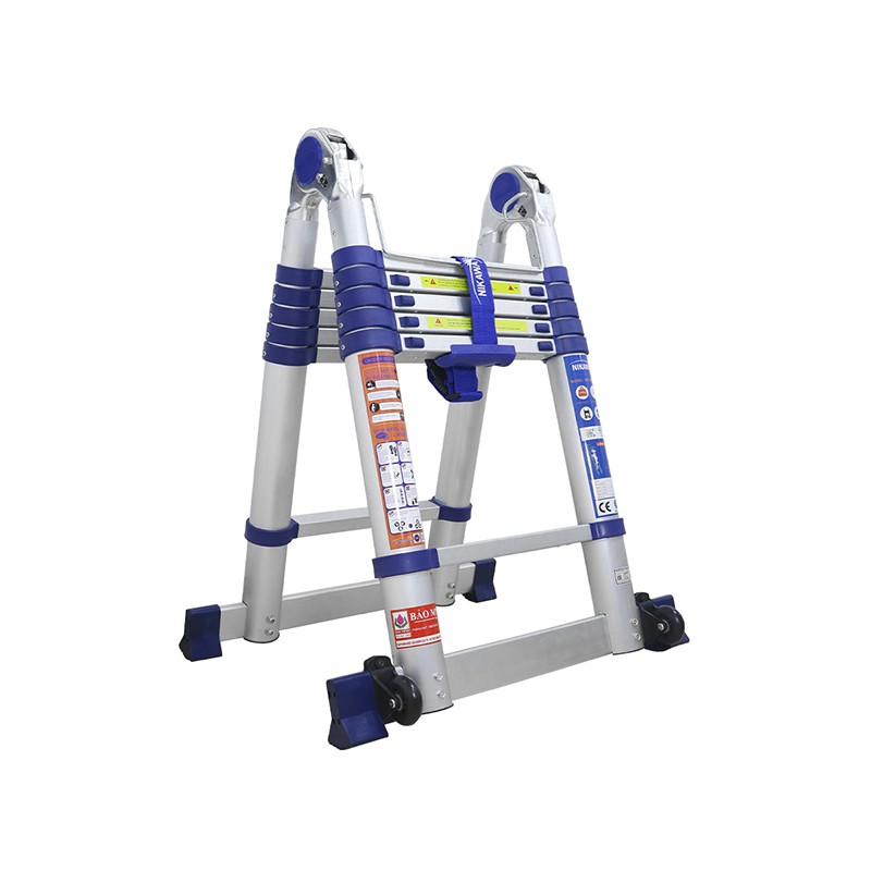 Thang nhôm rút đôi chữ A Nikawa NK-38AI-PRI – chữ A 1,9 m, chữ I 3,8 m