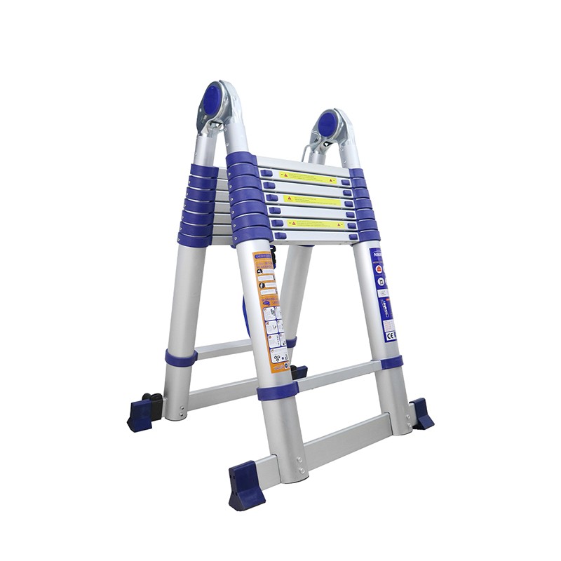 Thang nhôm rút đôi Nikawa NK-50AI-PRI – chữ A 2,5 m, chữ I 5 m, tải 150 kg