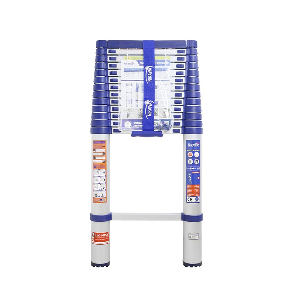 Thang nhôm rút đơn Nikawa NK-60 cao 5,8 m, 16 bậc
