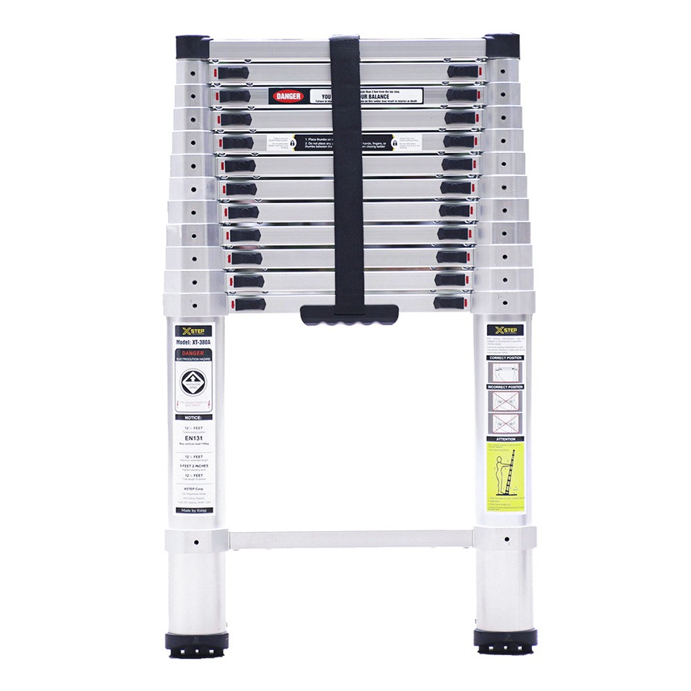 Thang nhôm rút đơn Xstep XT-380A 3,8 m 13 bậc