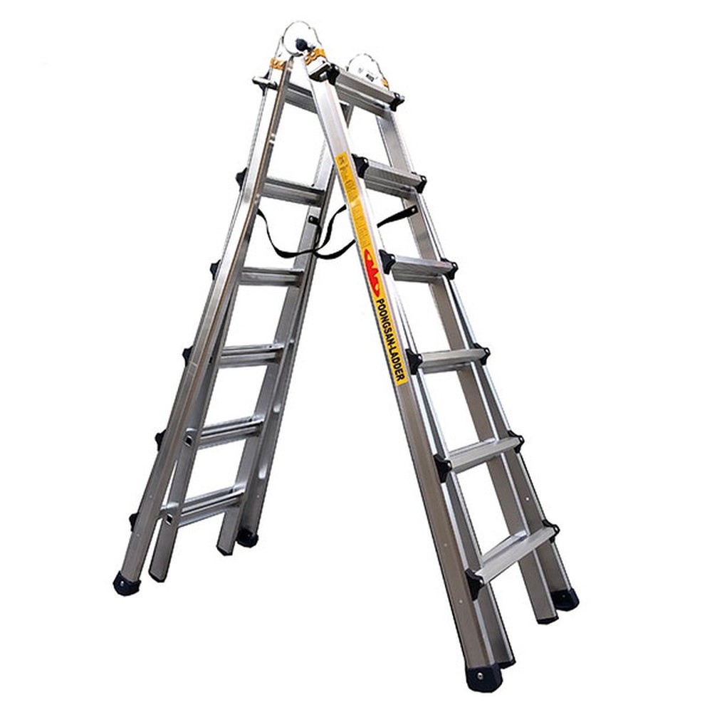 Thang nhôm rút Poongsan PS-46 Hàn Quốc – chữ A 3,2 m, chữ I 6,77 m