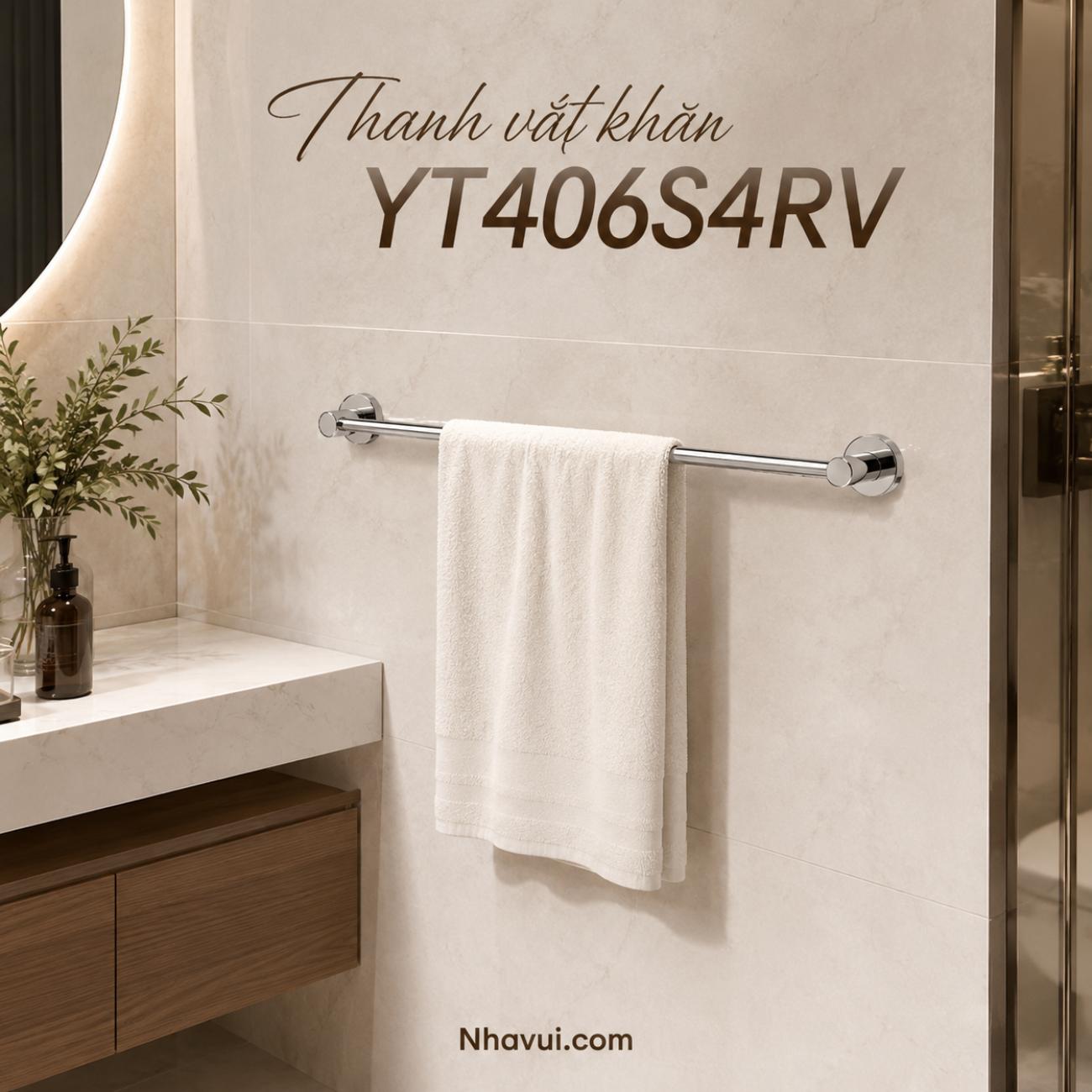 Thanh vắt khăn TOTO YT406S4RV loại tròn 400 mm