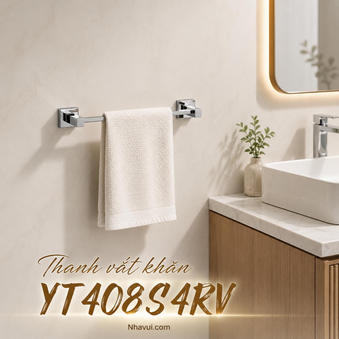 Thanh vắt khăn TOTO  YT408S4RV loại vuông 400 mm