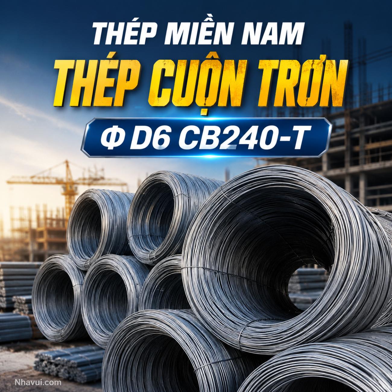 Thép cuộn trơn Φ D6 Thép Miền Nam CB240-T