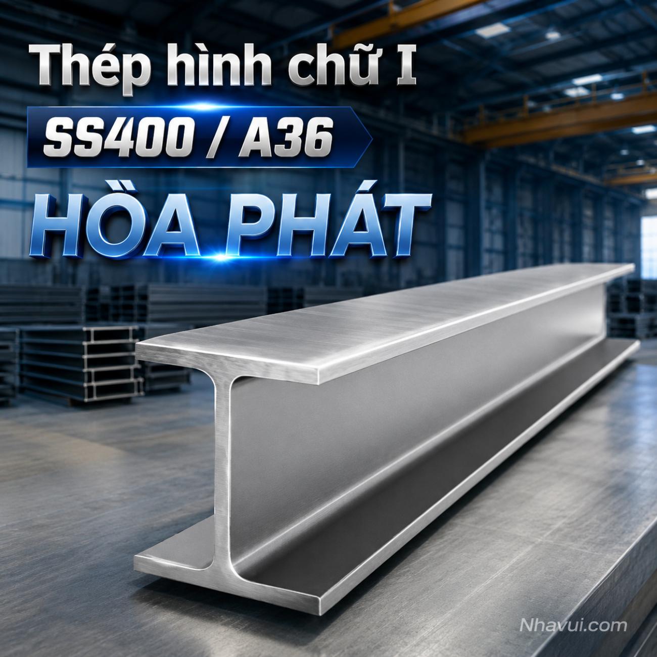 Thép hình chữ I Hòa Phát SS400 / A36