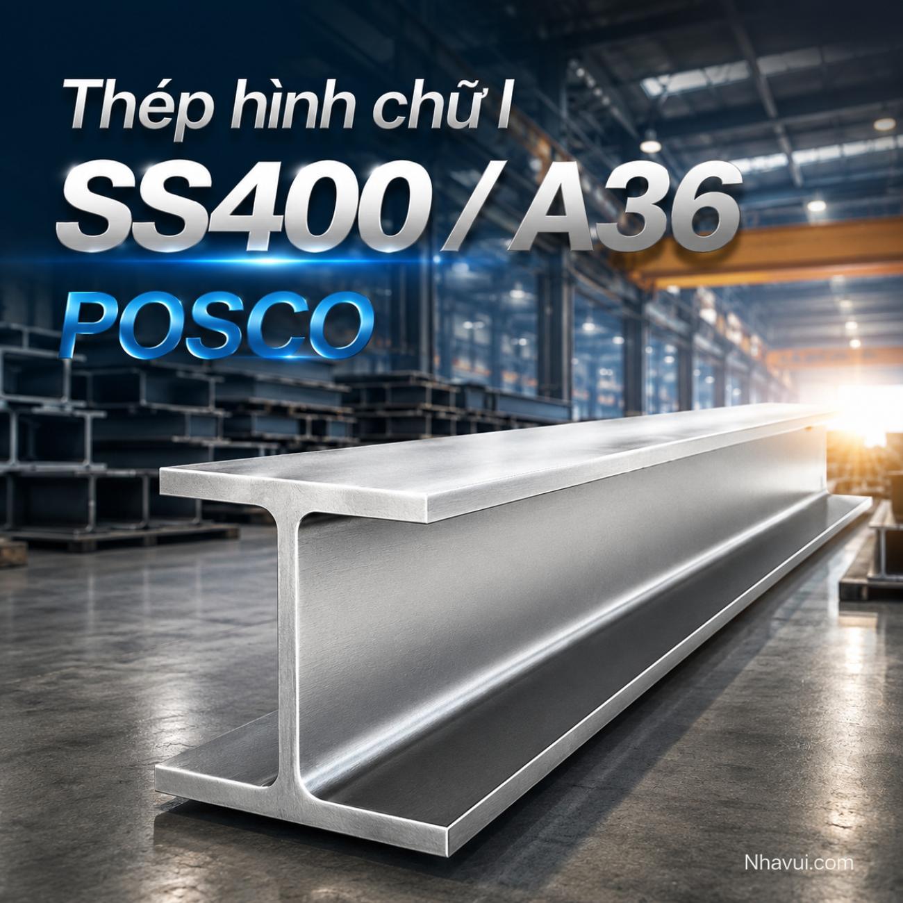 Thép hình chữ I POSCO SS400 / A36