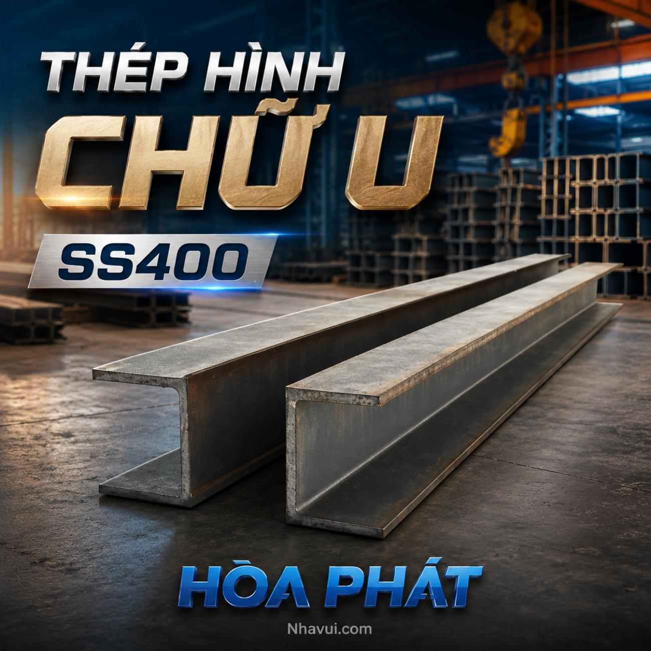 Thép hình chữ U Hòa Phát SS400