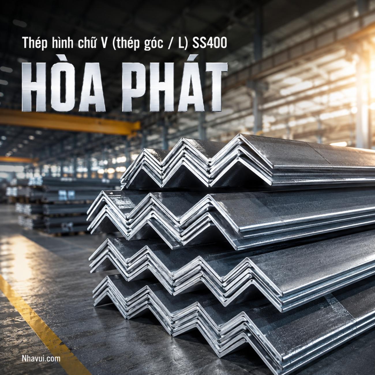Thép hình chữ V Hòa Phát SS400