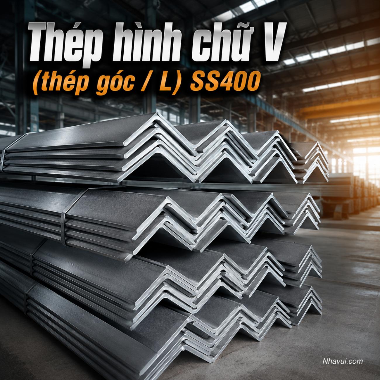 Thép hình chữ V nhập khẩu SS400