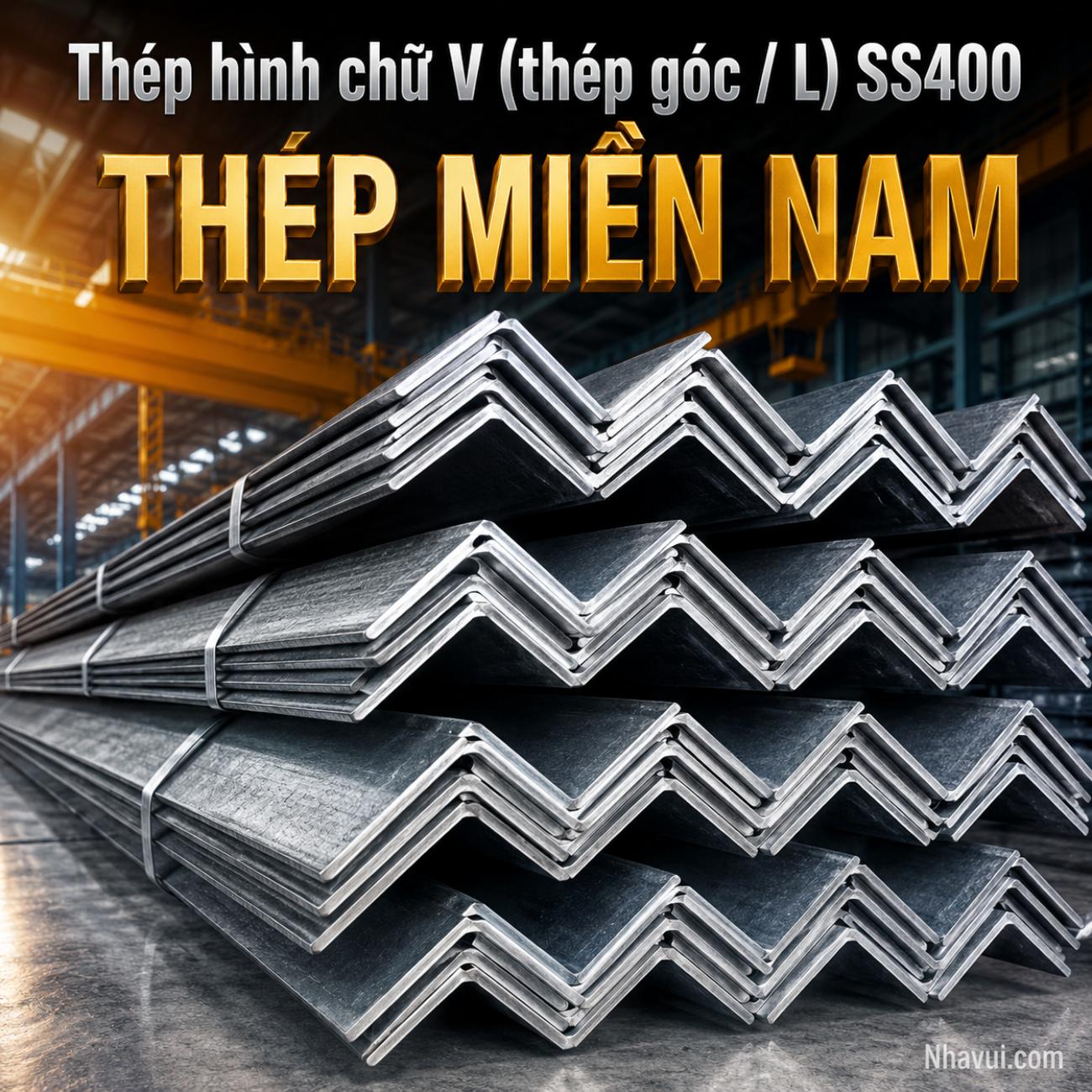 Thép hình chữ V Thép Miền Nam SS400