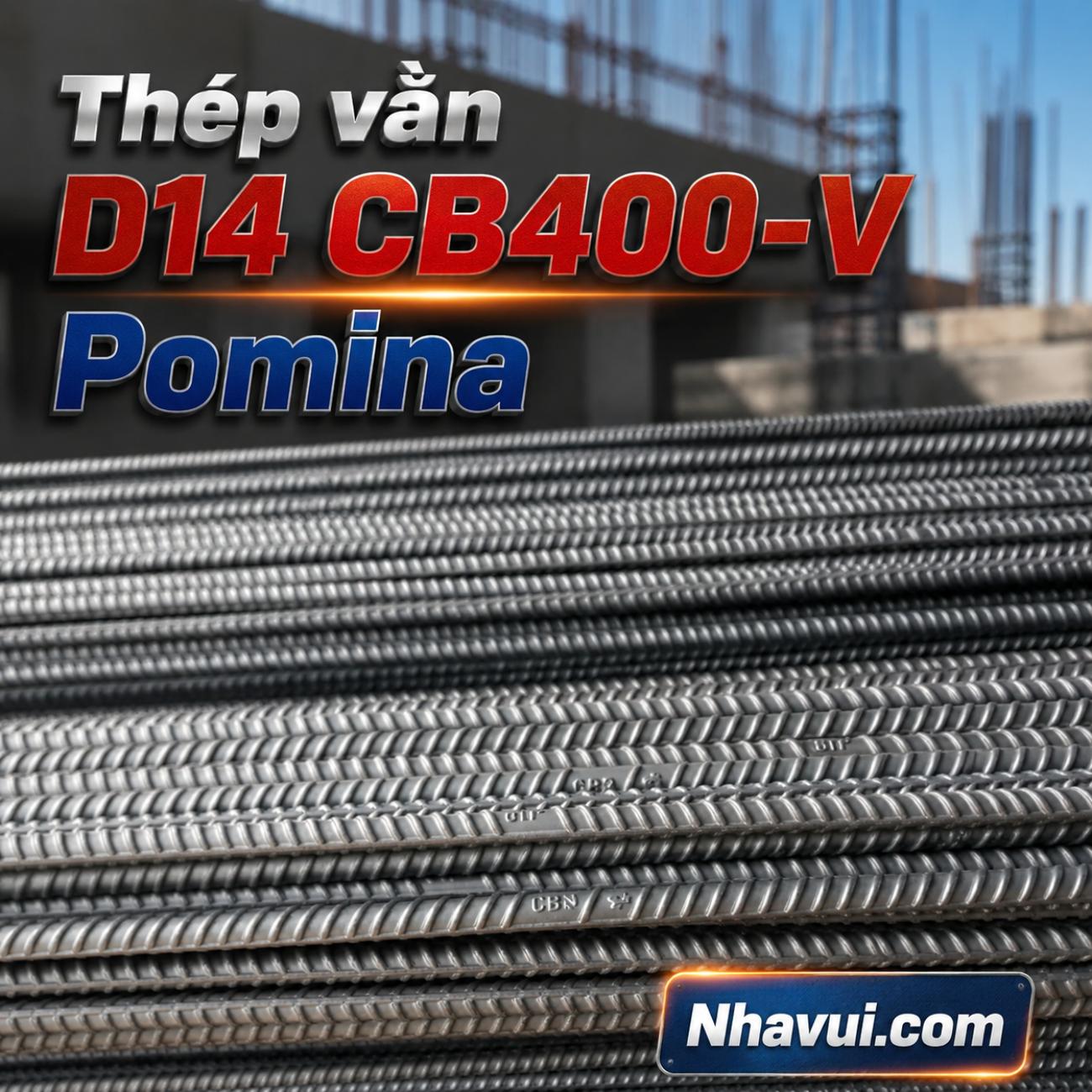 Thép thanh vằn D14 Pomina CB400-V