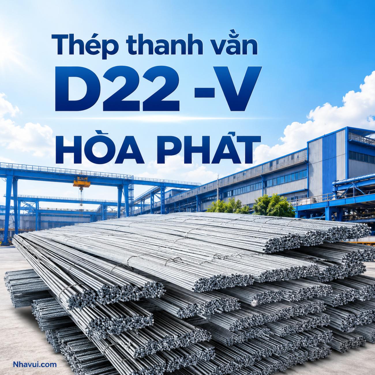 Thép thanh vằn D22 Hòa Phát CB400-V / CB500-V