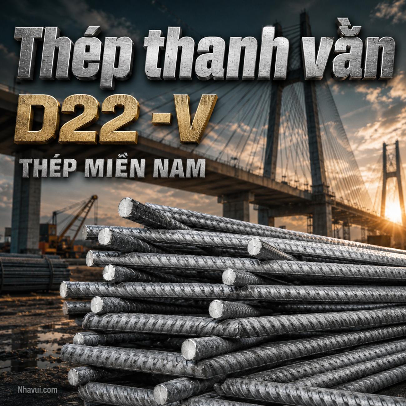 Thép thanh vằn D25 Thép Miền Nam CB400-V / CB500-V