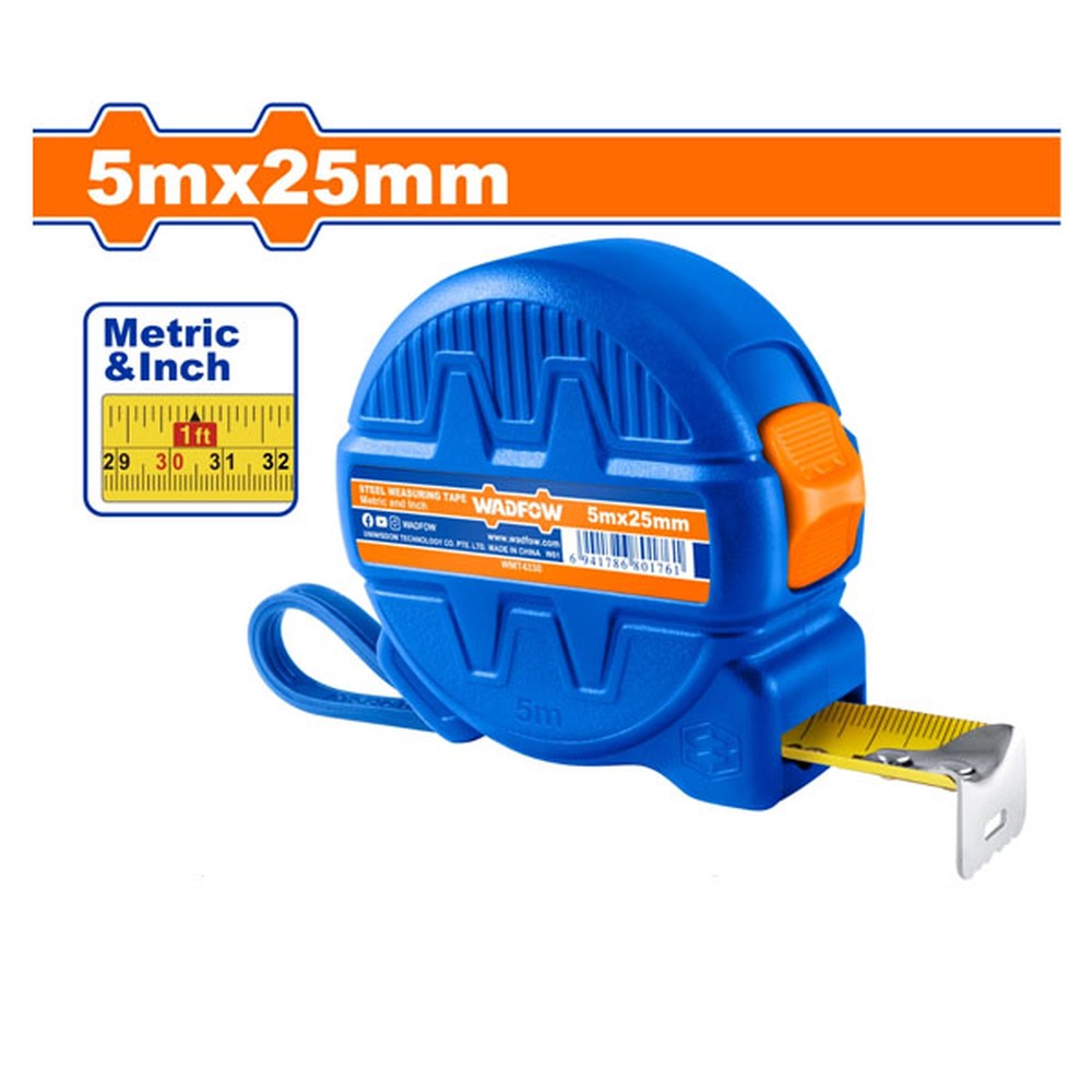 Thước cuộn thép 5 m x 25 mm Wadfow WMT4330