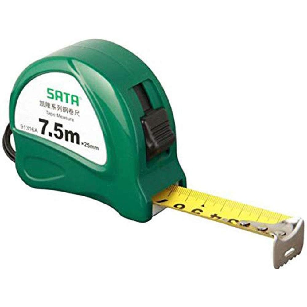 Thước cuộn thép Sata 91316A 7,5 m vỏ ABS