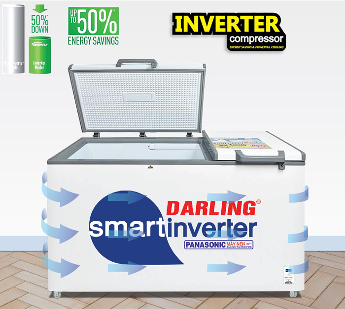 Tủ đông Darling Inverter 770 lít DMF-7779 ASI-1