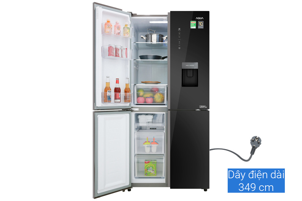 Tủ lạnh Aqua Inverter 456 lít AQR-IGW525EM (GB) 4 cửa