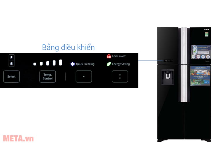 Tủ lạnh Hitachi Inverter 540 lít R-FW690PGV7 (GBK)